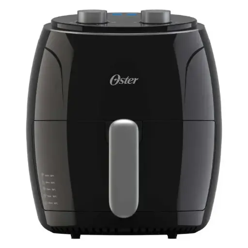 Freidora de Aire Manual Oster 3.8 Litros con Controles de Tiempo y Temperatura Negra 2214165